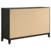 Valencia 6 - drawer Dresser Black - Walo Furniture