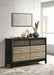 Valencia 6 - drawer Dresser Black - Walo Furniture