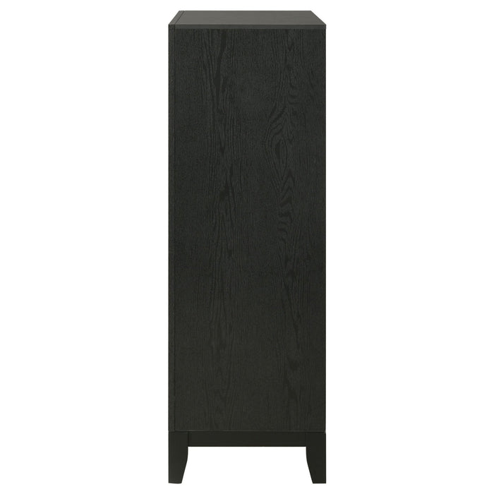 Valencia 6 - drawer Dresser Black - Walo Furniture