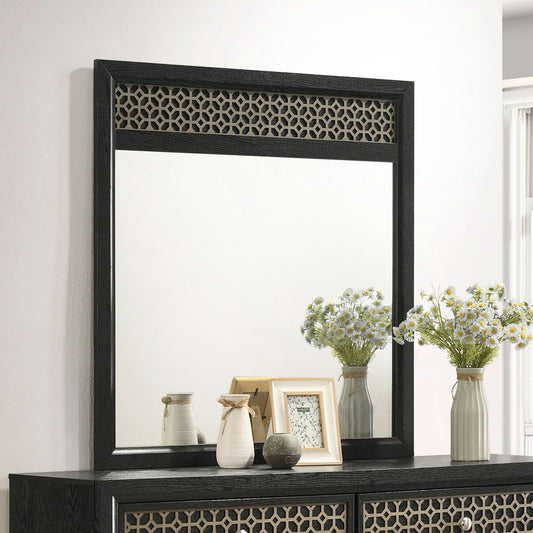 Valencia Dresser Mirror Black - Walo Furniture