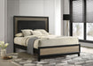 Valencia Wood Eastern King Panel Bed Black - Walo Furniture