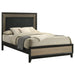 Valencia Wood Eastern King Panel Bed Black - Walo Furniture