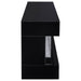 Vallerie 71" TV Stand with Visual Flame Box Black - Walo Furniture