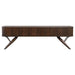 Valna Wood 71" TV Stand with Sliding Doors Walnut - Walo Furniture