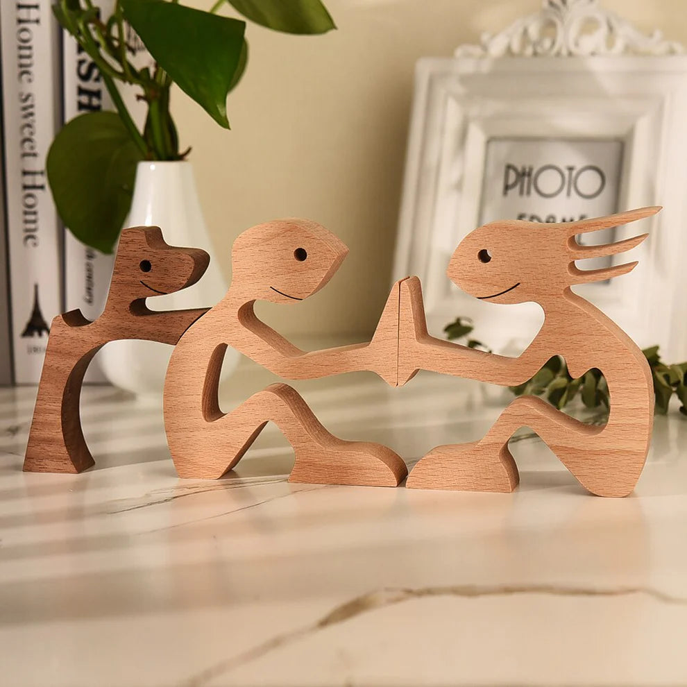 ArtZ® Nordic Wooden Dog Sculptures