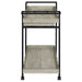 Ventura 1 - drawer Engineered Wood Bar Cart Grey Driftwood - Walo Furniture