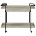 Ventura 1 - drawer Engineered Wood Bar Cart Grey Driftwood - Walo Furniture