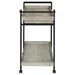 Ventura 1 - drawer Engineered Wood Bar Cart Grey Driftwood - Walo Furniture