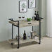 Ventura 1 - drawer Engineered Wood Bar Cart Grey Driftwood - Walo Furniture