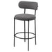 Viola Boucle Upholstered Bar Chair Grey (Set of 2) - Walo Furniture