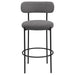 Viola Boucle Upholstered Bar Chair Grey (Set of 2) - Walo Furniture