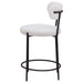 Viola Boucle Upholstered Counter Chair Cream (Set of 2) - Walo Furniture