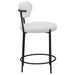 Viola Boucle Upholstered Counter Chair Cream (Set of 2) - Walo Furniture