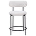 Viola Boucle Upholstered Counter Chair Cream (Set of 2) - Walo Furniture