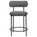 Viola Boucle Upholstered Counter Chair Grey (Set of 2) - Walo Furniture