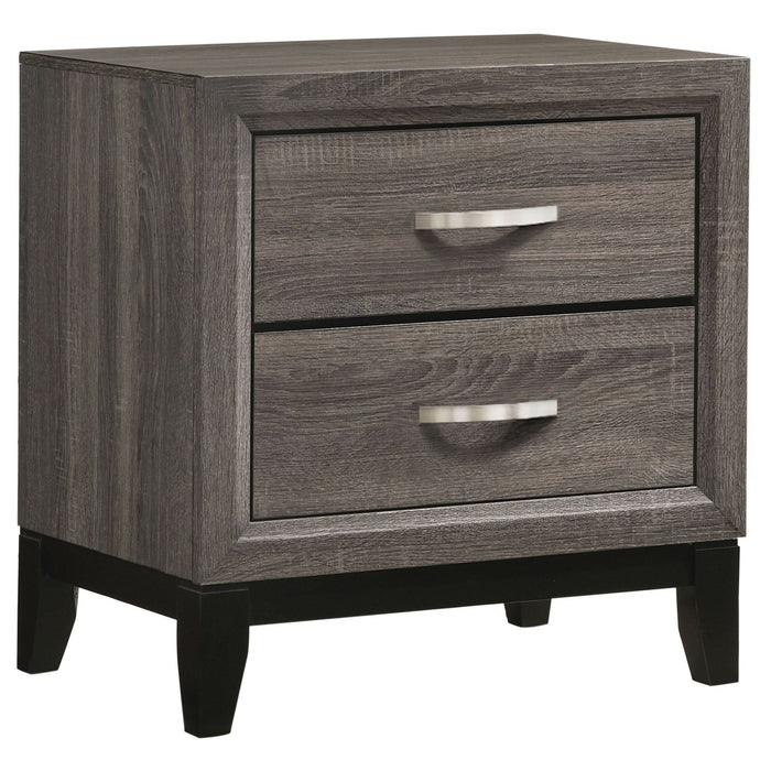 Watson 4 - piece Full Bedroom Set Grey Oak - Walo Furniture