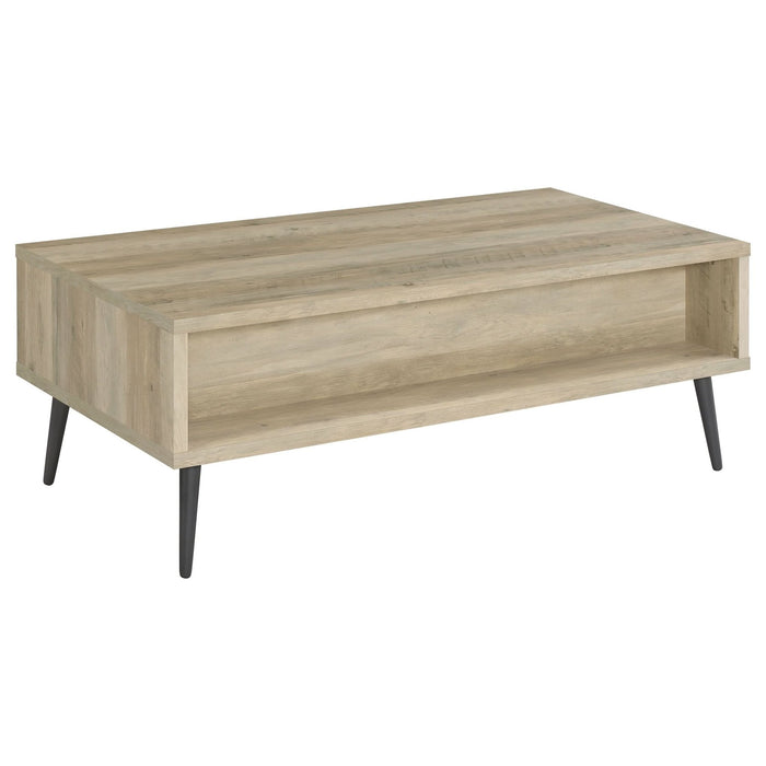 Welsh 1 - drawer Engineered Wood Coffee Table Distressed Pine - Walo Furniture