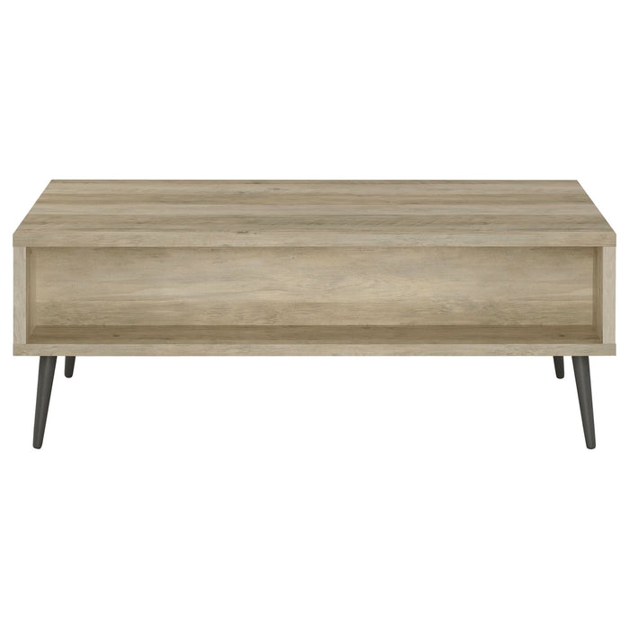 Welsh 1 - drawer Engineered Wood Coffee Table Distressed Pine - Walo Furniture