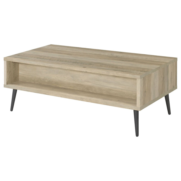 Welsh 1 - drawer Engineered Wood Coffee Table Distressed Pine - Walo Furniture