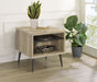 Welsh Square Engineered Wood Side End Table Distressed Pine - Walo Furniture