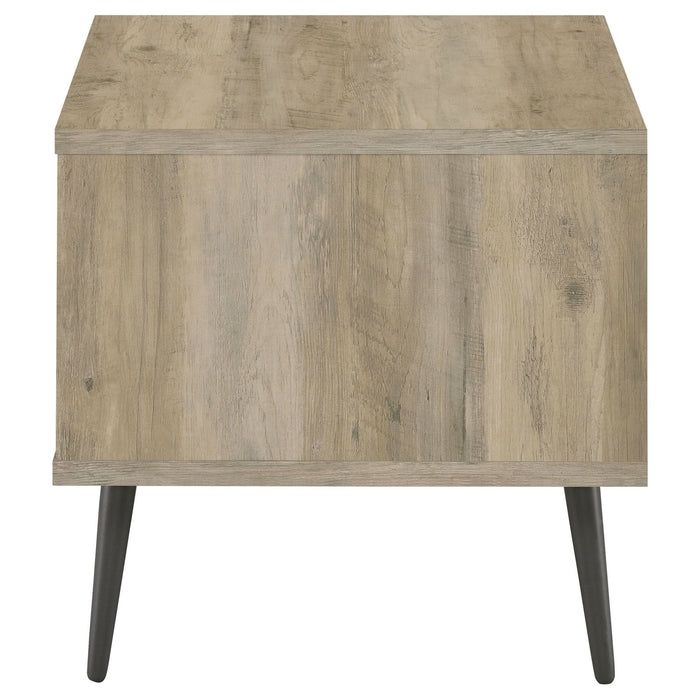 Welsh Square Engineered Wood Side End Table Distressed Pine - Walo Furniture