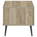 Welsh Square Engineered Wood Side End Table Distressed Pine - Walo Furniture