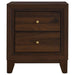 Welsley 2 - drawer Nightstand Bedside Table Walnut - Walo Furniture