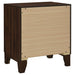 Welsley 2 - drawer Nightstand Bedside Table Walnut - Walo Furniture