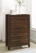 Welsley 4 - drawer Chest of Drawers Walnut - Walo Furniture