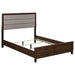 Welsley 4 - piece Eastern King Bedroom Set Walnut - Walo Furniture