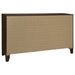 Welsley 6 - drawer Dresser Cabinet Walnut - Walo Furniture