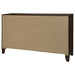 Welsley 6 - drawer Dresser Cabinet Walnut - Walo Furniture