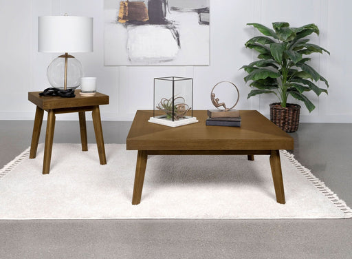 Westerly 2 - piece Square Coffee and End Table Set Walnut - Walo Furniture