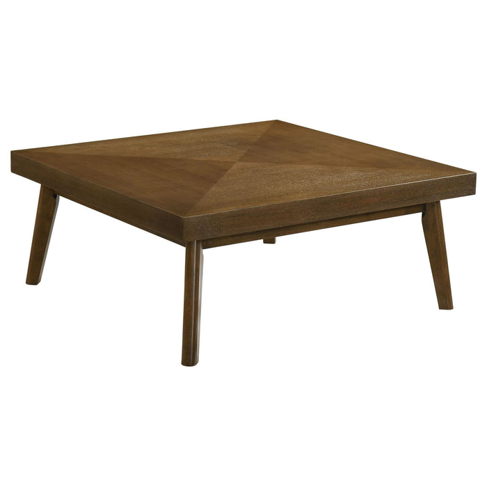 Westerly Square Wood Coffee Table Walnut Brown - Walo Furniture