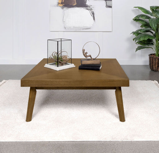 Westerly Square Wood Coffee Table Walnut Brown - Walo Furniture