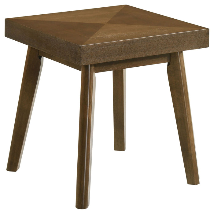 Westerly Square Wood Side End Table Walnut Brown - Walo Furniture