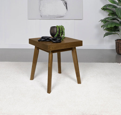 Westerly Square Wood Side End Table Walnut Brown - Walo Furniture