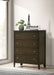 Wilkes 4 - drawer Chest of Drawers Dark Cocoa - Walo Furniture