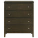 Wilkes 4 - drawer Chest of Drawers Dark Cocoa - Walo Furniture