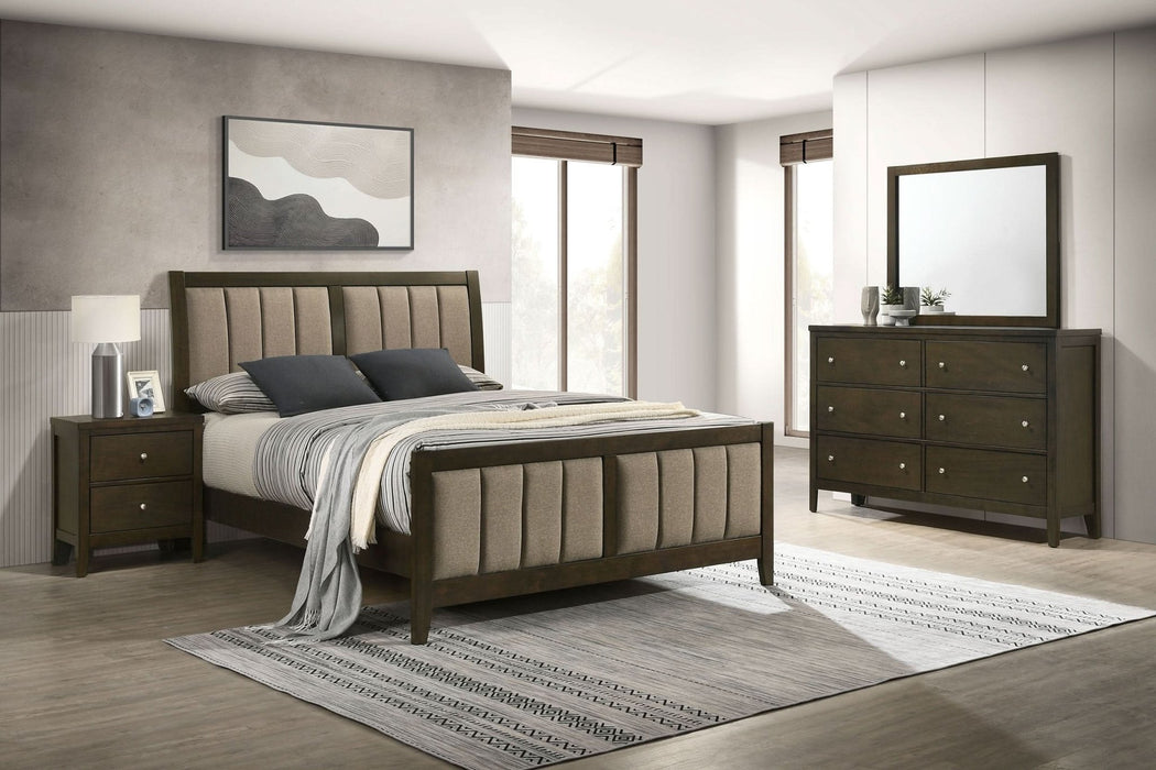 Wilkes 4 - piece California King Bedroom Set Dark Cocoa - Walo Furniture