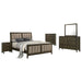 Wilkes 5 - piece California King Bedroom Set Dark Cocoa - Walo Furniture