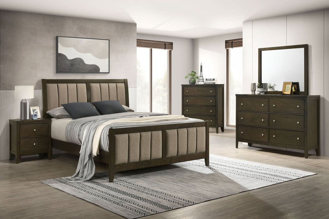 Wilkes 5 - piece California King Bedroom Set Dark Cocoa - Walo Furniture