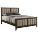 Wilkes 51 - inch Upholstered Queen Bed Dark Cocoa - Walo Furniture