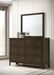 Wilkes 6 - drawer Dresser and Mirror Dark Cocoa - Walo Furniture