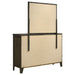 Wilkes 6 - drawer Dresser and Mirror Dark Cocoa - Walo Furniture