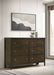 Wilkes 6 - drawer Dresser Cabinet Dark Cocoa - Walo Furniture