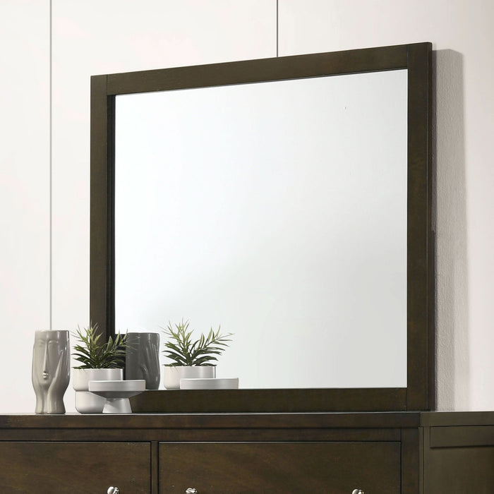 Wilkes Dresser Mirror Dark Cocoa - Walo Furniture