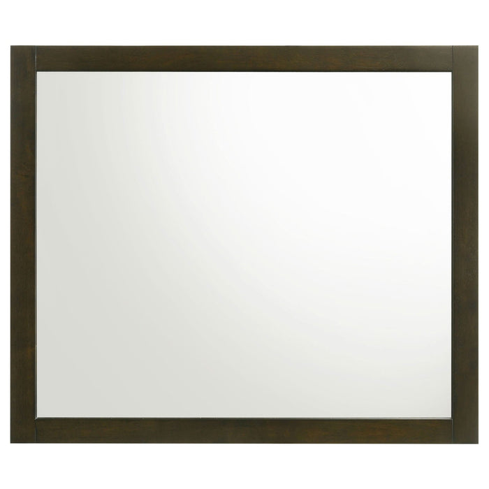 Wilkes Dresser Mirror Dark Cocoa - Walo Furniture