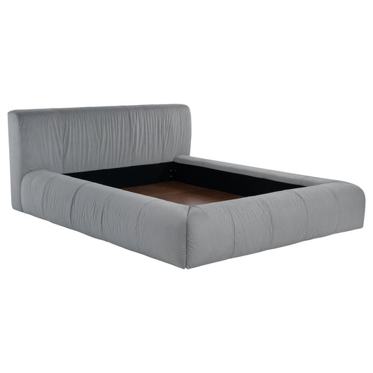 Wilshire Upholstered California King Platform Bed Grey - Walo Furniture