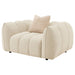 Winchester Boucle Upholstered Chair and a Half Sand Pebble - Walo Furniture